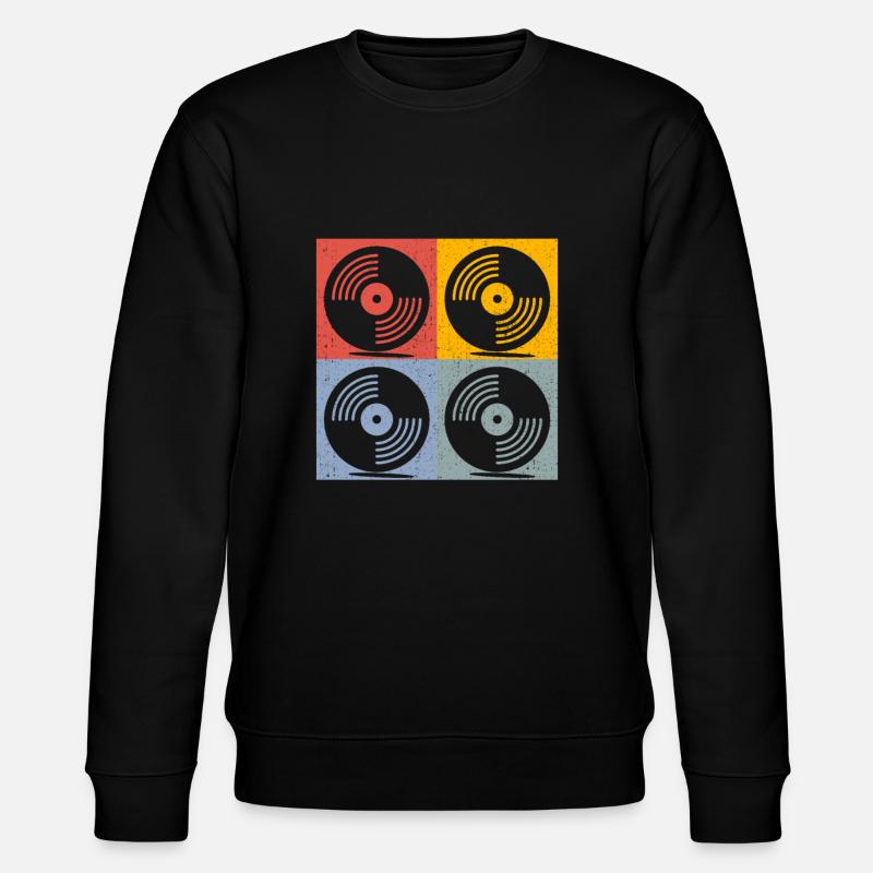 Disque vinyle vinyles cadeau rétro - Sweat bio CHANGER Stanley/Stella Unisexe - noir