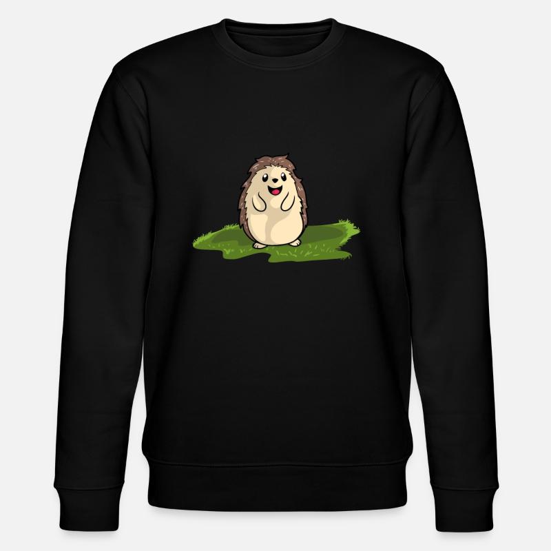 Hedgehog - Stanley/Stella CHANGER Unisex Organic Sweatshirt - black