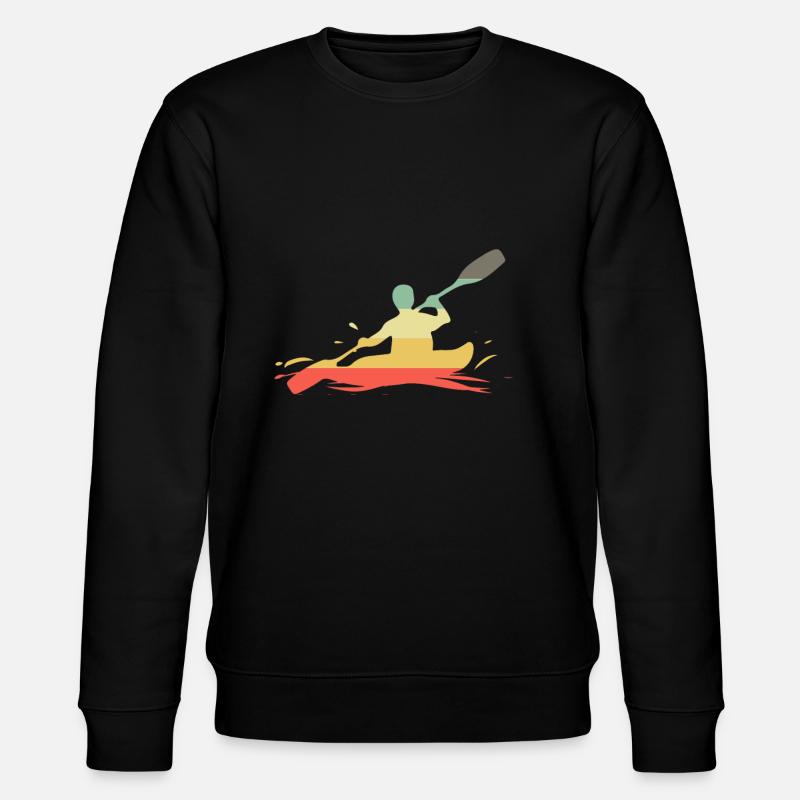 Rétro kayak kayak - Sweat bio CHANGER Stanley/Stella Unisexe - noir