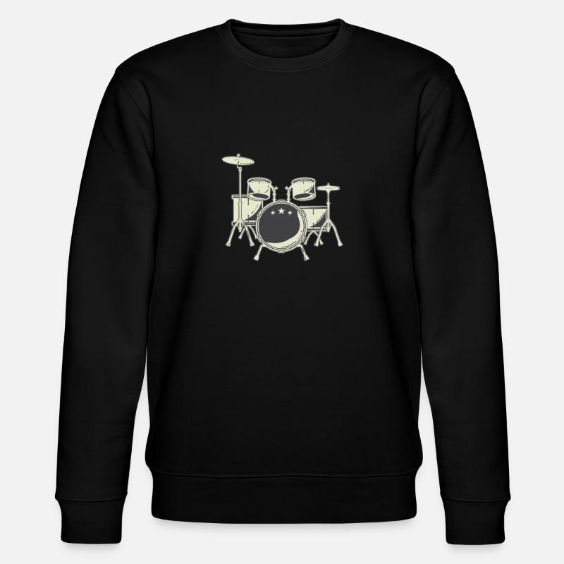 Batteur de batterie - Sweat bio CHANGER Stanley/Stella Unisexe - noir