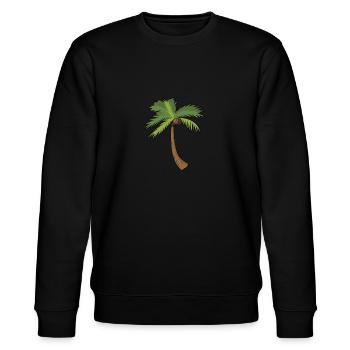 Palme Kokuspalme Kokosnuss - Stanley/Stella Unisex Bio-Sweatshirt CHANGER  - Schwarz - Vorne - Nik (191cm) & Marisol (170cm)