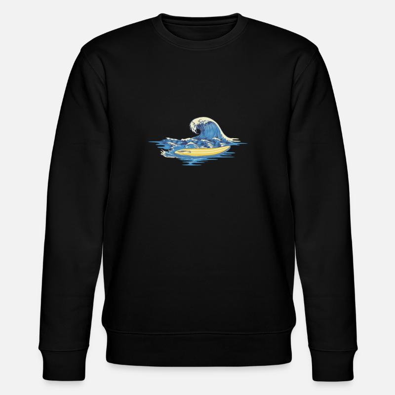 Surf surf - Sweat bio CHANGER Stanley/Stella Unisexe - noir