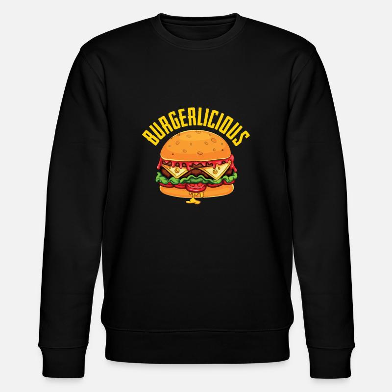 Burger Hamburger Cheeseburger - Sweat bio CHANGER Stanley/Stella Unisexe - noir