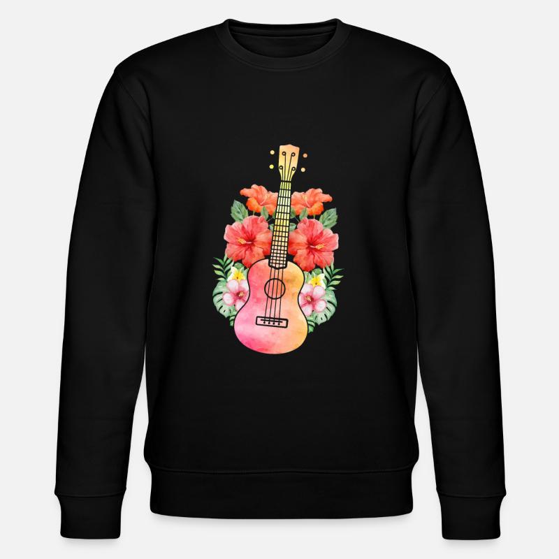 Uke ukulele - Stanley/Stella CHANGER Unisex Organic Sweatshirt - black