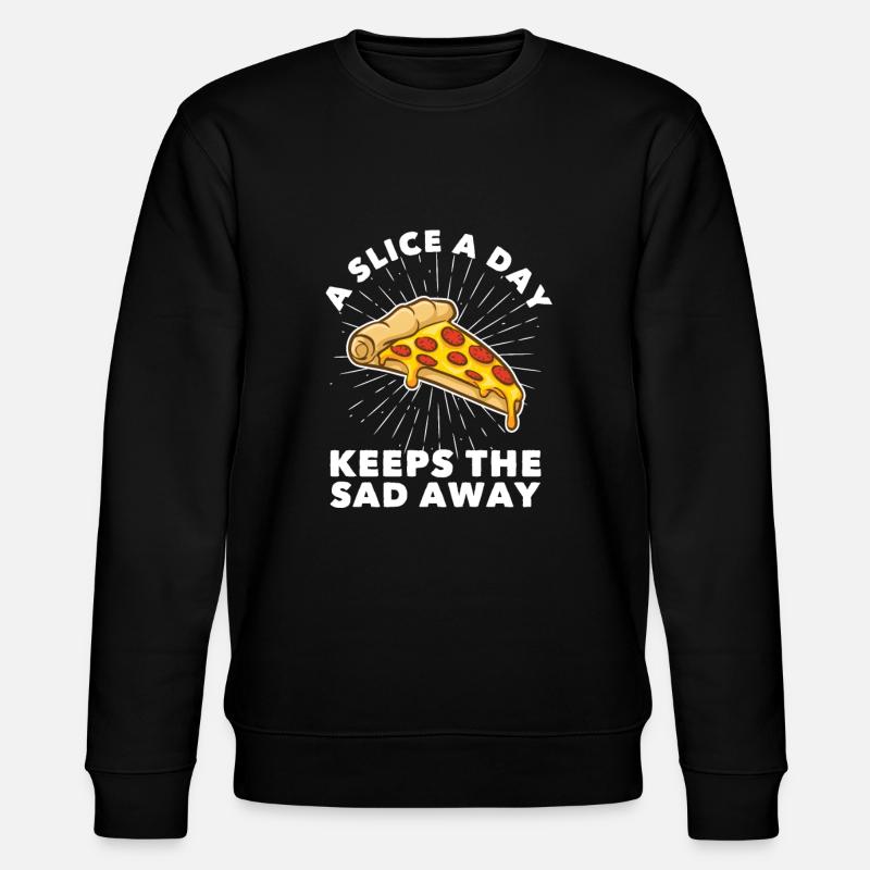 Pizza Pizzeria Pizzabäcker - Stanley/Stella Unisex Bio-Sweatshirt CHANGER  - Schwarz