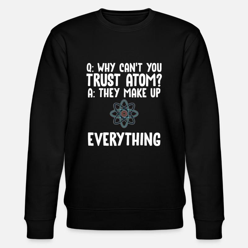 Physicist atom physics - Stanley/Stella CHANGER Unisex Organic Sweatshirt - black