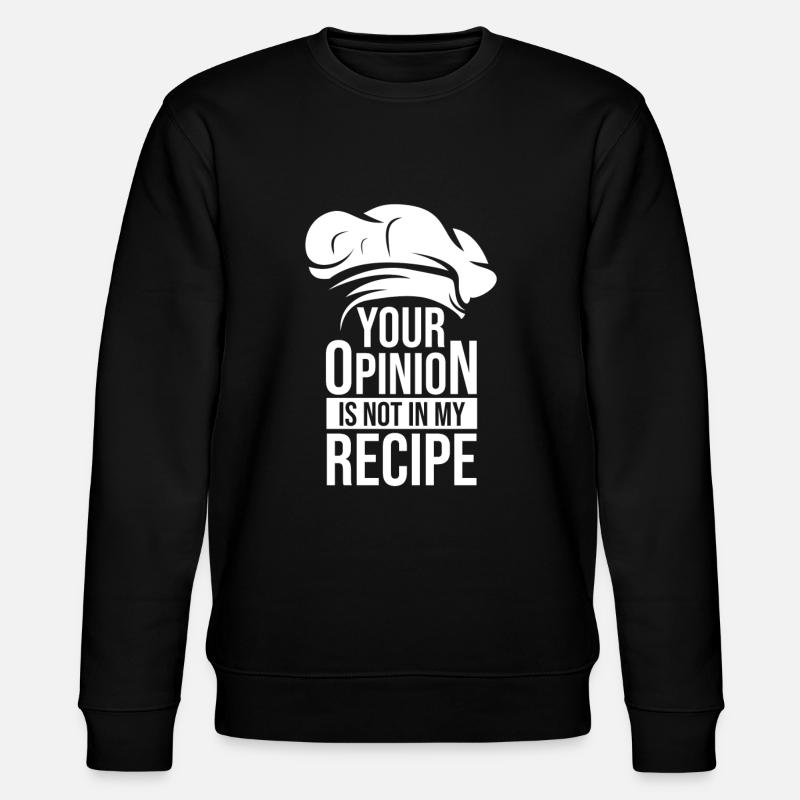 Chef cuisinier chef chef - Sweat bio CHANGER Stanley/Stella Unisexe - noir