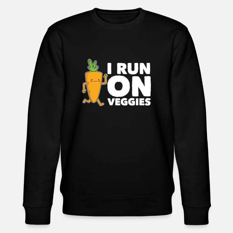 Veggie Vegetables Vegetarian Vegetarian - Stanley/Stella CHANGER Unisex Organic Sweatshirt - black