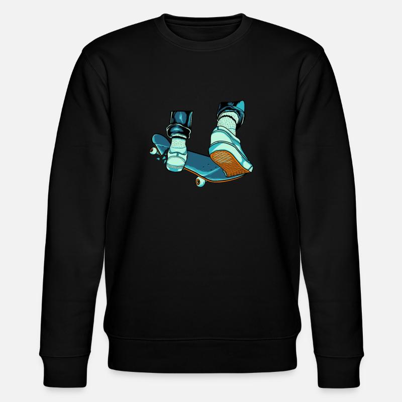 Skateboard Skateboarder Halfpipe Skater - Stanley/Stella Unisex Bio-Sweatshirt CHANGER  - Schwarz