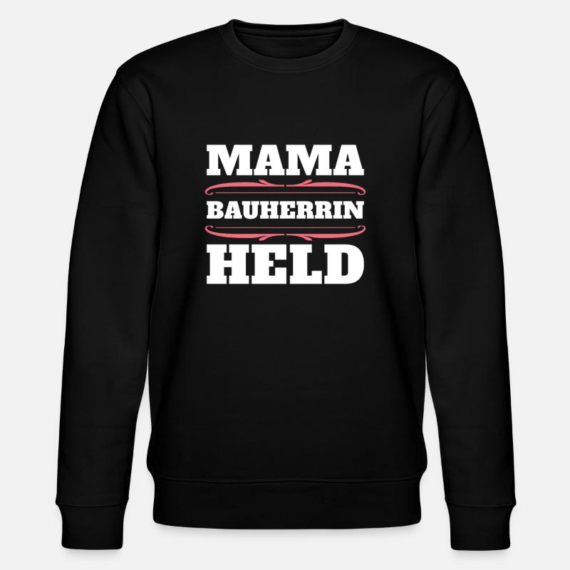 Bauherrin - Stanley/Stella Unisex Bio-Sweatshirt CHANGER  - Schwarz