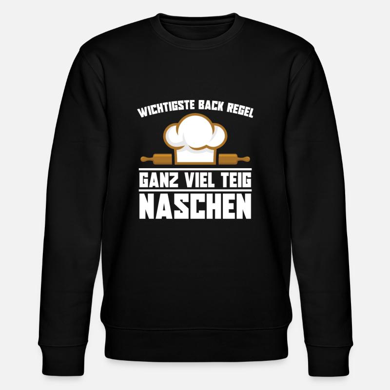 Bäcker Backen Konditor - Stanley/Stella Unisex Bio-Sweatshirt CHANGER  - Schwarz