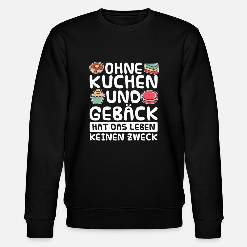 Bäcker Backen Konditor - Stanley/Stella Unisex Bio-Sweatshirt CHANGER  - Schwarz