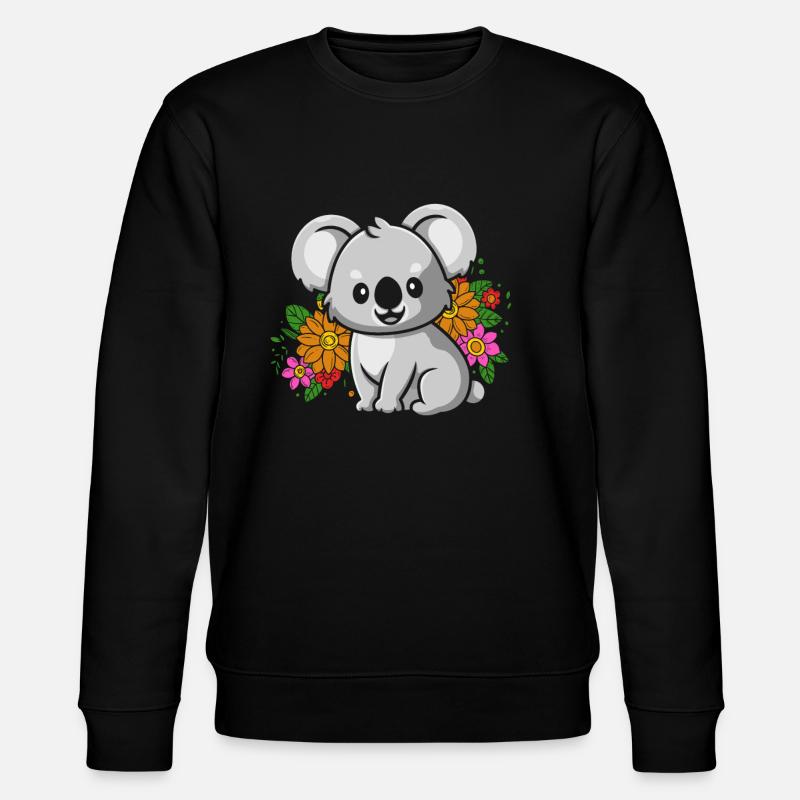 Koala Koala Bear - Stanley/Stella CHANGER Unisex Organic Sweatshirt - black