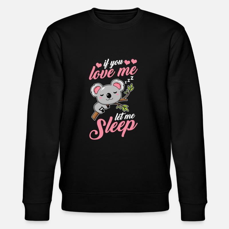 Koala Koalabär - Stanley/Stella Unisex Bio-Sweatshirt CHANGER  - Schwarz