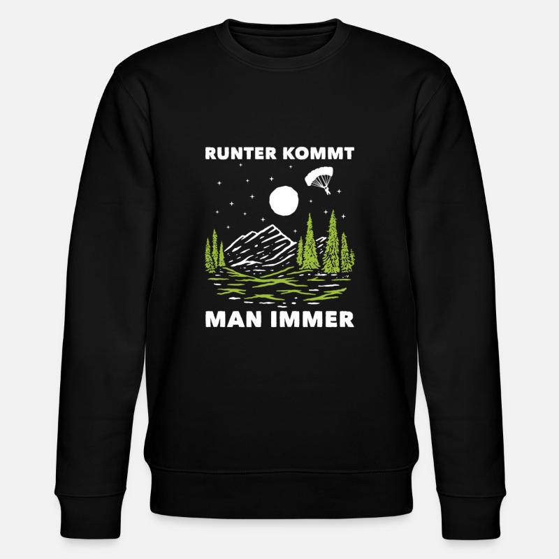 Paragleiter Gleitschirmfliegen Paragleiten - Stanley/Stella Unisex Bio-Sweatshirt CHANGER  - Schwarz