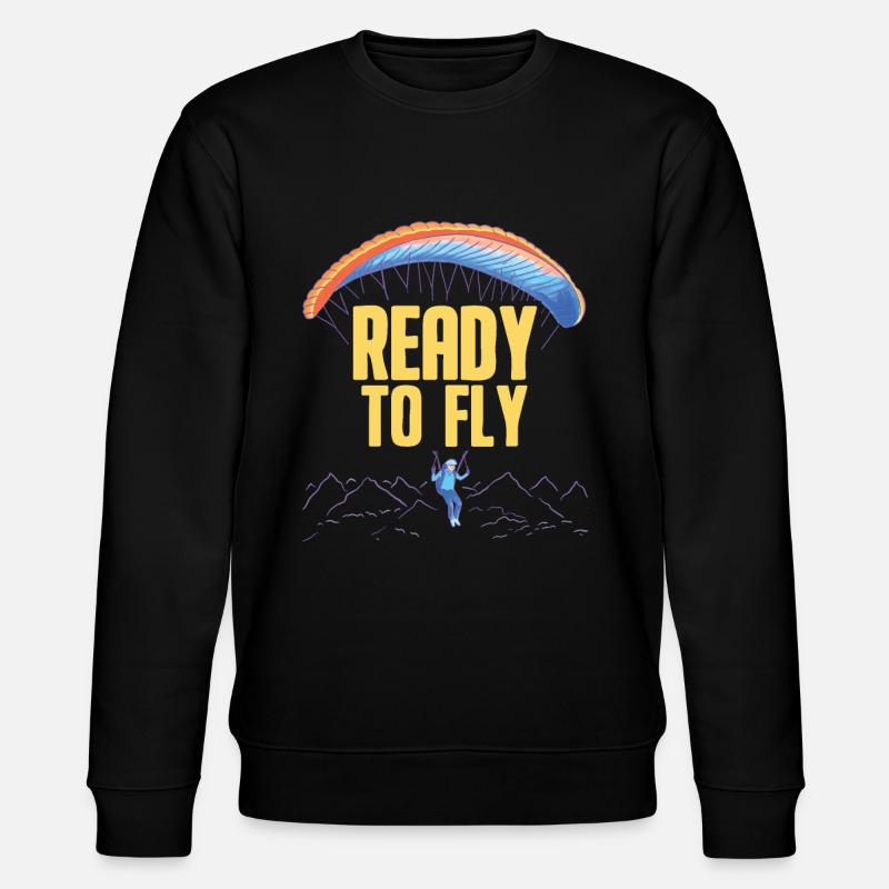 Paragleiter Gleitschirmfliegen Paragleiten - Stanley/Stella Unisex Bio-Sweatshirt CHANGER  - Schwarz