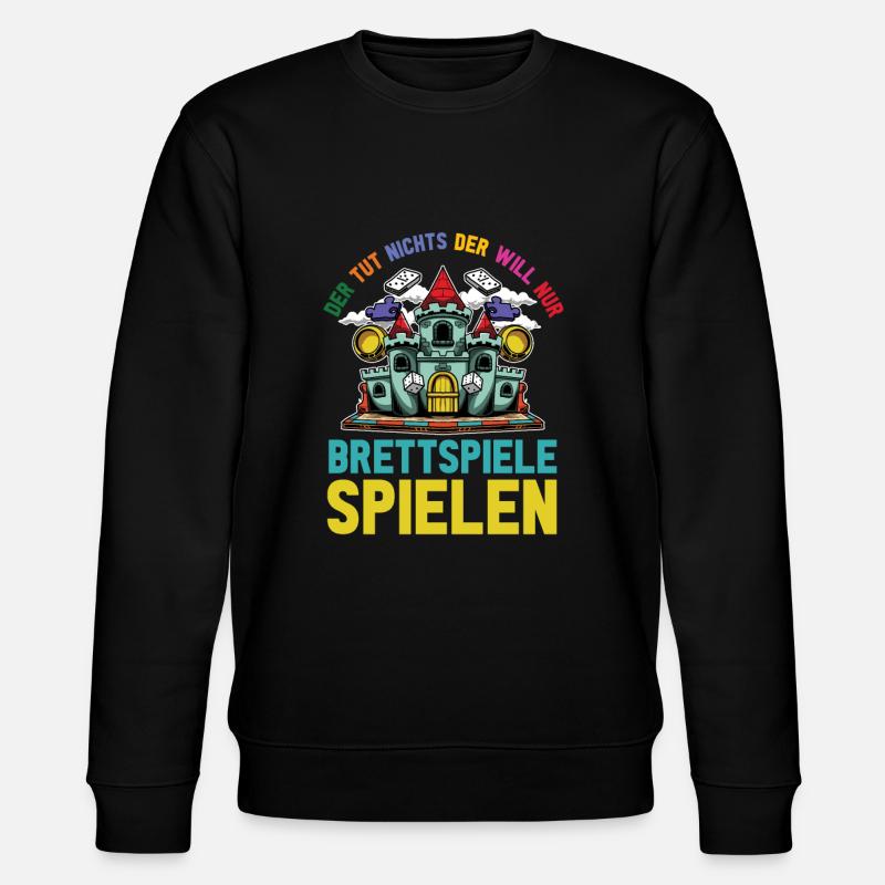Brettspiel - Stanley/Stella Unisex Bio-Sweatshirt CHANGER  - Schwarz