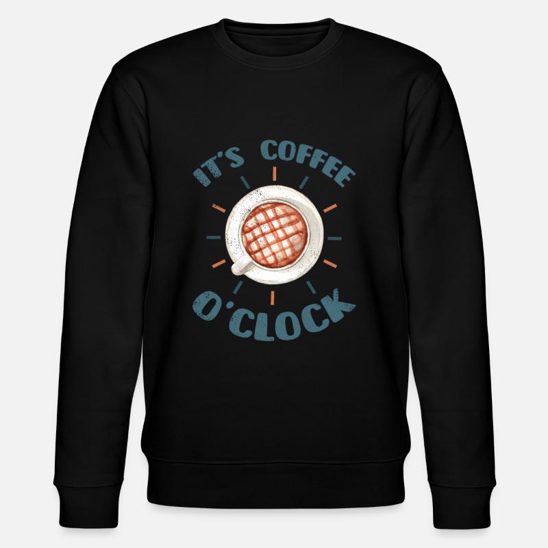 Kaffee Kaffeetrinker Kaffeeliebhaber - Stanley/Stella Unisex Bio-Sweatshirt CHANGER  - Schwarz
