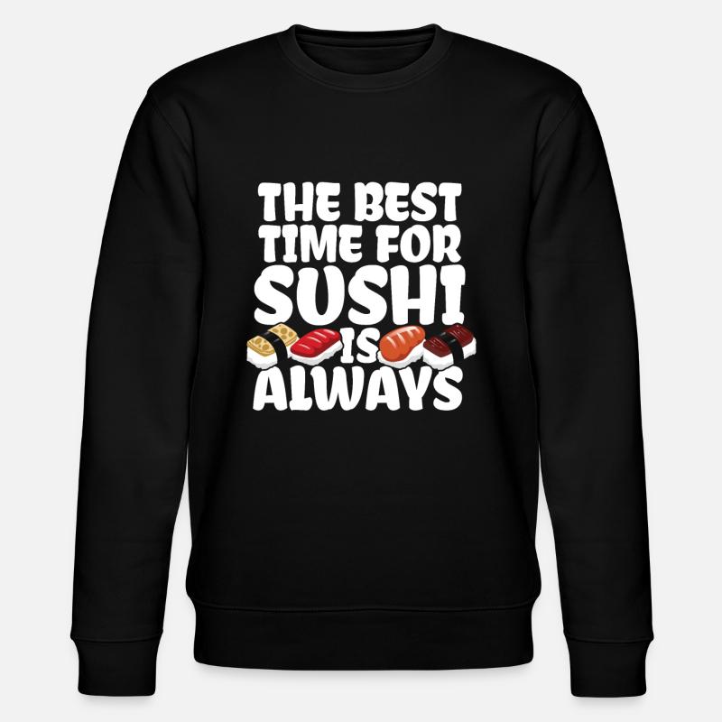 Sushi - Stanley/Stella Unisex Bio-Sweatshirt CHANGER  - Schwarz