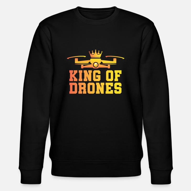 Drone Drone Pilot Quadcopter - Stanley/Stella CHANGER Unisex Organic Sweatshirt - black