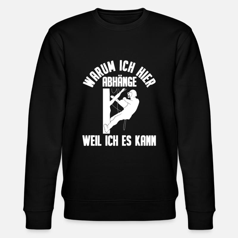 Baumklettern Baumpfleger Arborist Baumkletterer - Stanley/Stella Unisex Bio-Sweatshirt CHANGER  - Schwarz
