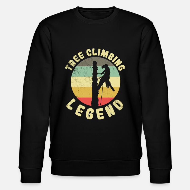 Baumklettern Baumpfleger Arborist Baumkletterer - Stanley/Stella Unisex Bio-Sweatshirt CHANGER  - Schwarz