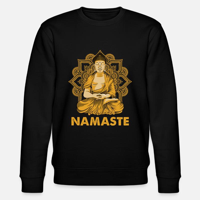 Buddha Buddhist Buddhismus - Stanley/Stella Unisex Bio-Sweatshirt CHANGER  - Schwarz
