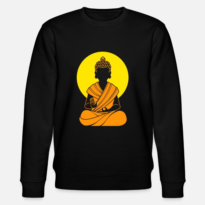 Buddha Buddhist Buddhismus - Stanley/Stella Unisex Bio-Sweatshirt CHANGER  - Schwarz