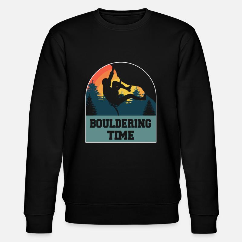 Bouldern - Stanley/Stella Unisex Bio-Sweatshirt CHANGER  - Schwarz