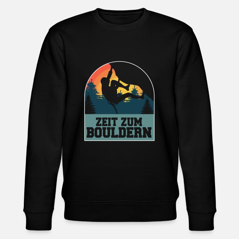 Bouldern - Stanley/Stella Unisex Bio-Sweatshirt CHANGER  - Schwarz