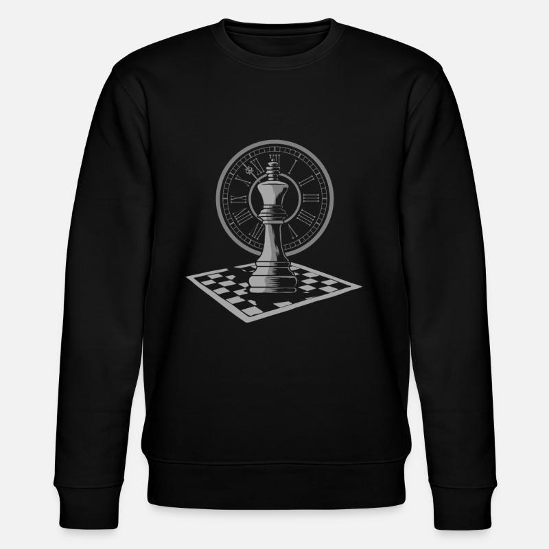 Schach Schachfigur - Stanley/Stella Unisex Bio-Sweatshirt CHANGER  - Schwarz
