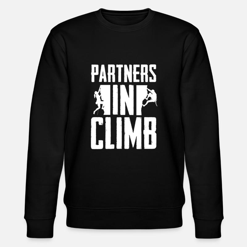 Climbing Mountaineering Climbers - Stanley/Stella CHANGER Unisex Organic Sweatshirt - black