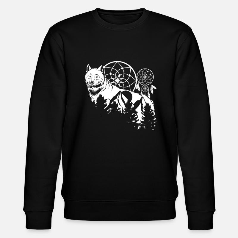 Wolf - Stanley/Stella CHANGER Unisex Organic Sweatshirt - black
