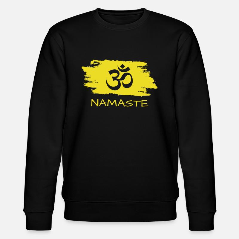 Yoga Namaste Om - Stanley/Stella Unisex Bio-Sweatshirt CHANGER  - Schwarz