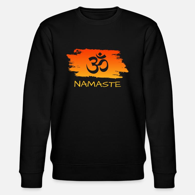 Namaste Yoga Om - Stanley/Stella Unisex Bio-Sweatshirt CHANGER  - Schwarz