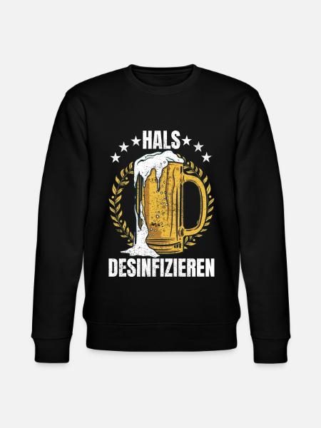 Hals desinfizieren Geschenk - Stanley/Stella Unisex Bio-Sweatshirt CHANGER  - Schwarz