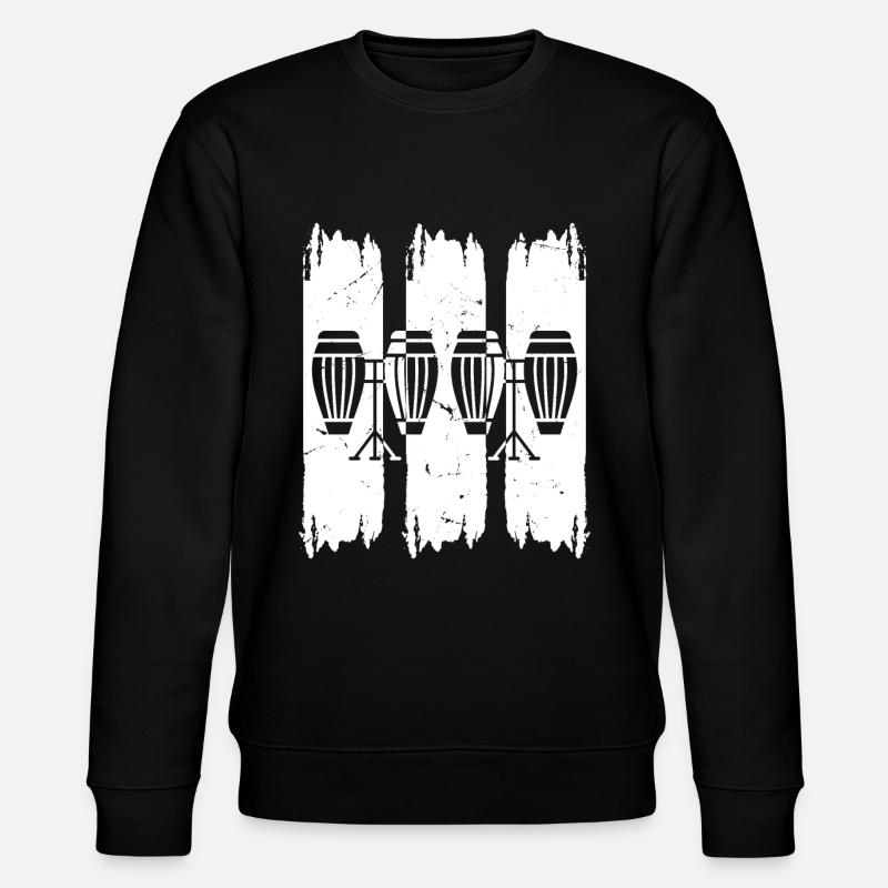 Conga Drums Conga Instruments - Stanley/Stella Unisex Bio-Sweatshirt CHANGER  - Schwarz