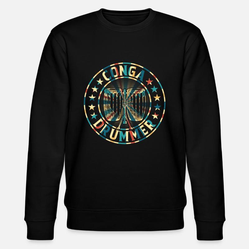 Conga Player Conga Drummer - Stanley/Stella Unisex Bio-Sweatshirt CHANGER  - Schwarz