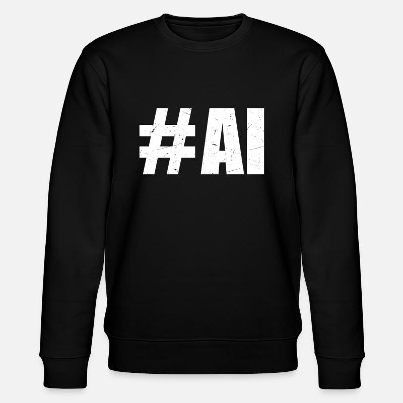 #AI - AI Artificial Intelligence - Stanley/Stella Unisex Bio-Sweatshirt CHANGER  - Schwarz