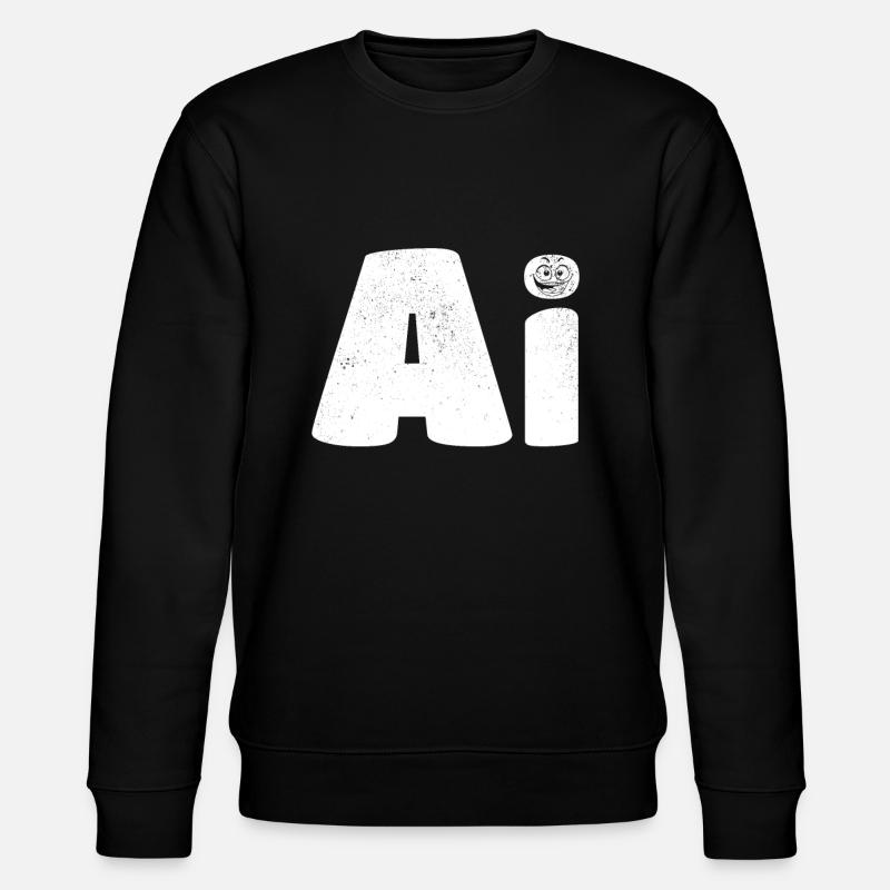 AI Artificial Intelligence & AI Robotics - Stanley/Stella Unisex Bio-Sweatshirt CHANGER  - Schwarz