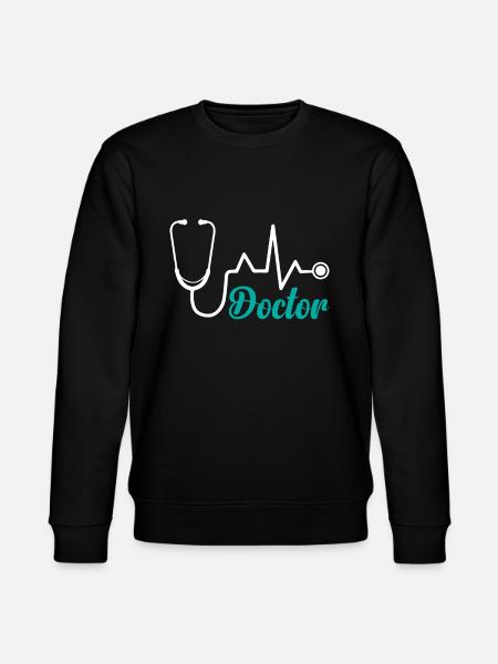 Akutlæge Hospital Læge Læge Stethoscop - Stanley/Stella økologisk unisex-sweatshirt CHANGER  - sort