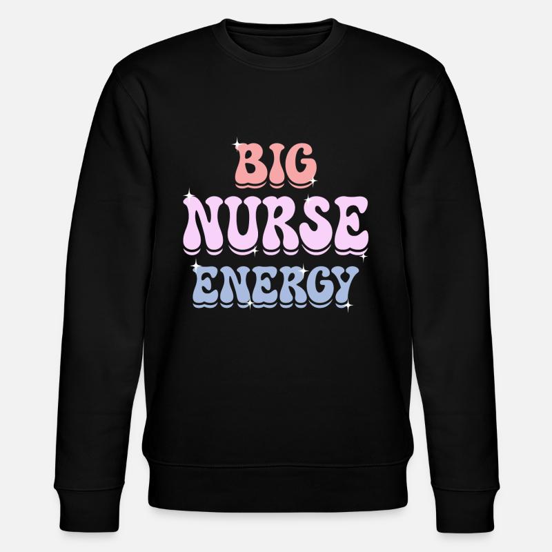 Energische Krankenschwester Krankenschwester - Stanley/Stella Unisex Bio-Sweatshirt CHANGER - Schwarz