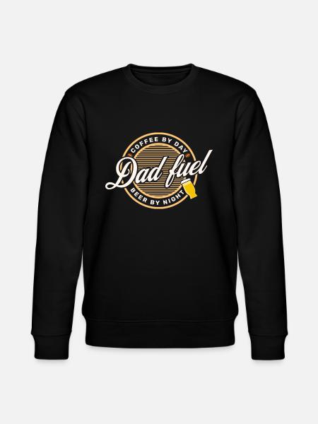 Humor Coffee Beer Daddy - Stanley/Stella CHANGER Unisex Organic Sweatshirt - black