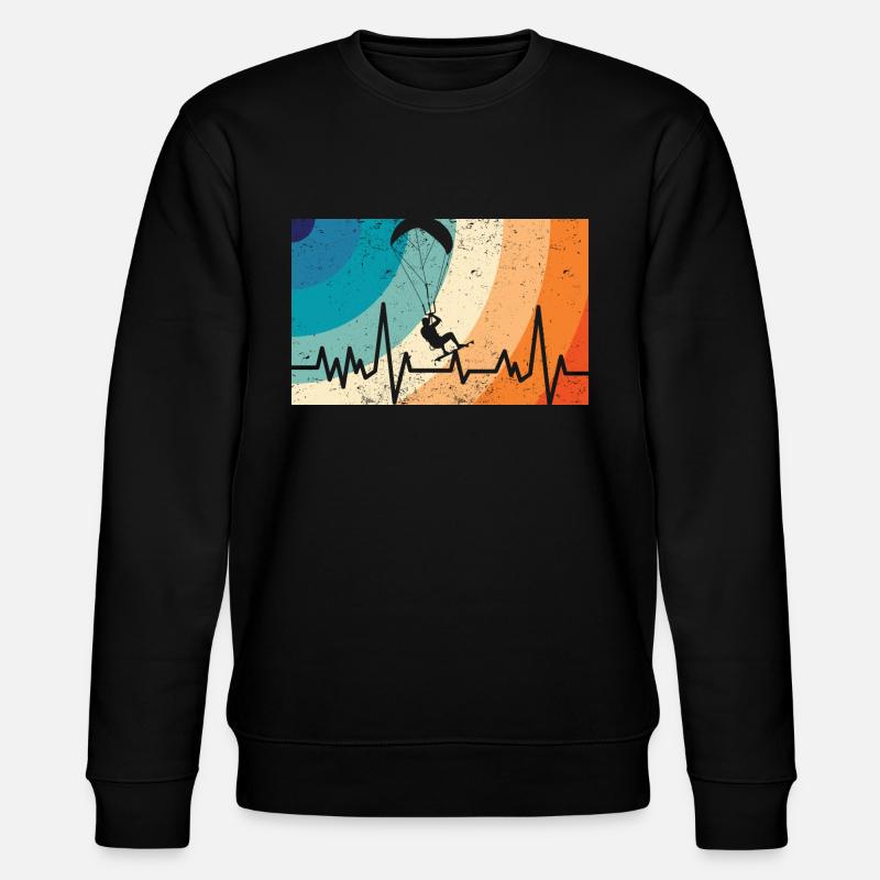 Kitesurfing - Stanley/Stella Unisex Bio-Sweatshirt CHANGER  - Schwarz