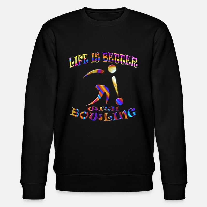 Bowling - Stanley/Stella Unisex Bio-Sweatshirt CHANGER  - Schwarz