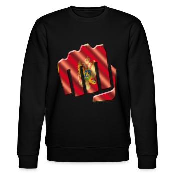 Montenegro - Stanley/Stella Unisex Bio-Sweatshirt CHANGER  - Schwarz - Vorne - Nik (191cm) & Marisol (170cm)