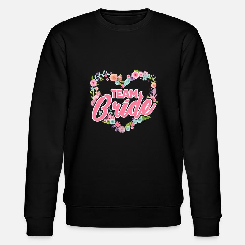 Team Bride - Stanley/Stella Unisex Bio-Sweatshirt CHANGER  - Schwarz