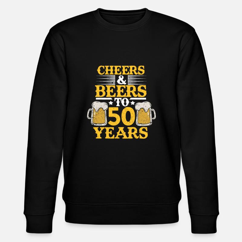 50 Jahre - Stanley/Stella Unisex Bio-Sweatshirt CHANGER  - Schwarz