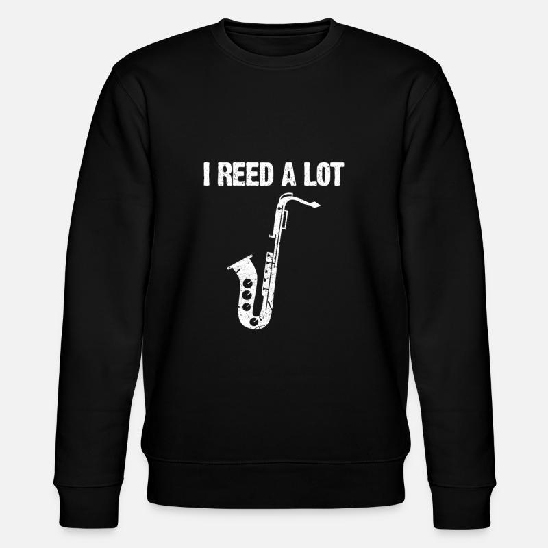 saxophone - Stanley/Stella CHANGER Unisex Organic Sweatshirt - black
