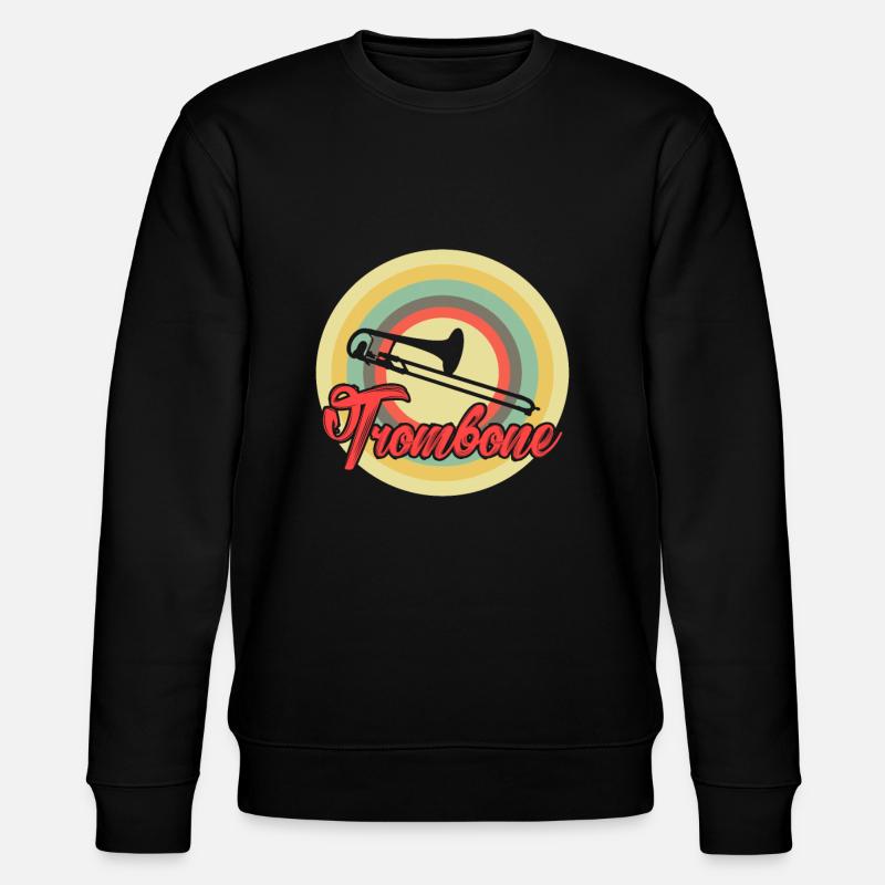 trombone - Stanley/Stella CHANGER Unisex Organic Sweatshirt - black
